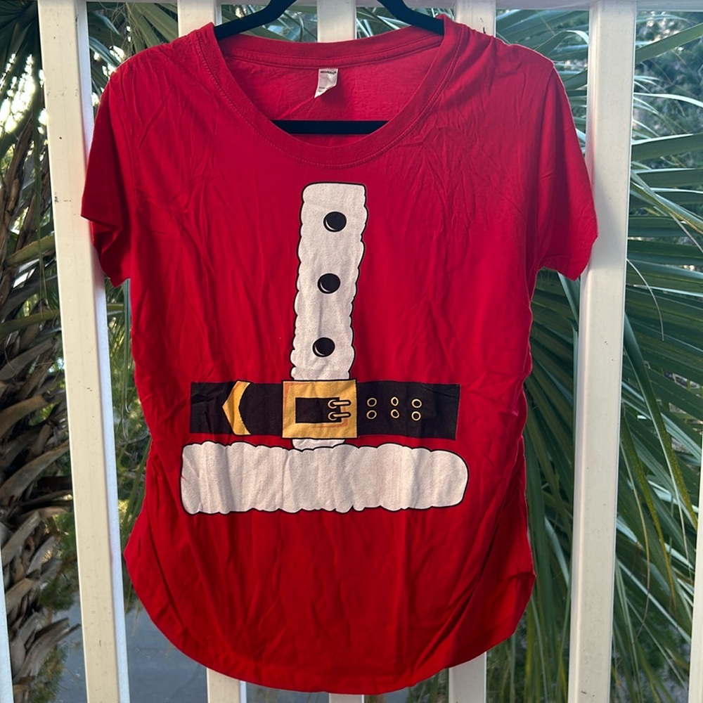 Monag maternity santa shirt